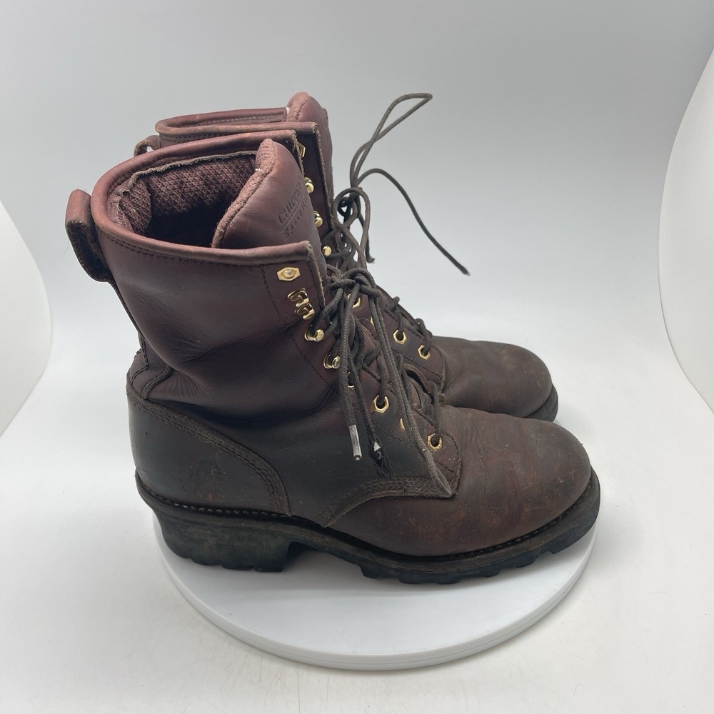 Chippewa Boots Mens 8 M SportIlity Insulated Loggers 73026 Oxblood Work Shoes